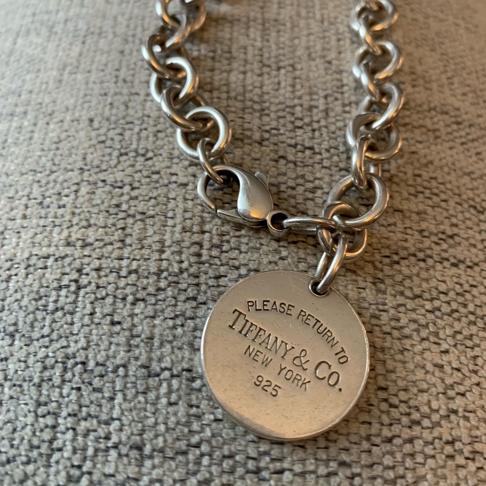 Tiffany & Co. Silver Round Charm Pendant